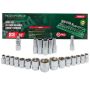 ROCKFORCE NASADKI KRÓTKIE  6-KĄT. 22szt.1/2" 10-32mm /WKŁADKA/PÓŁKA - 2