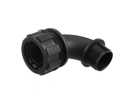 Dławnica kątowa do węża osłonowego M25 IP65 SILVYN MPC 90 M25x1,5 czarna 55502483 /10szt./