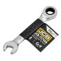 JCB KLUCZ OCZKOWY Z GRZECHOTKĄ  KRÓTKI 8mm - 3