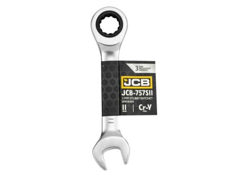 JCB KLUCZ OCZKOWY Z GRZECHOTKĄ  KRÓTKI 11mm - 2