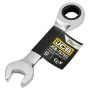 JCB KLUCZ OCZKOWY Z GRZECHOTKĄ  KRÓTKI 12mm - 2