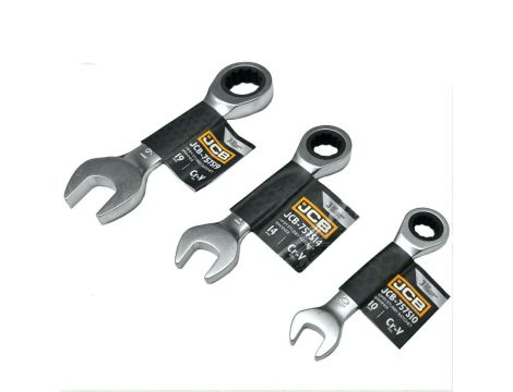 JCB KLUCZ OCZKOWY Z GRZECHOTKĄ  KRÓTKI 16mm