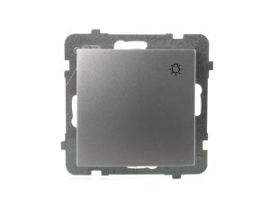 AS Przycisk /światło/ srebro ŁP-5G/m/18