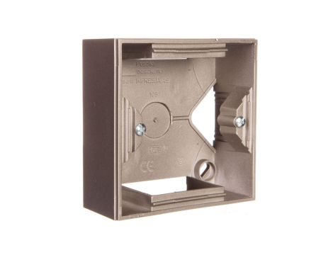 AS Puszka natynkowa pojedyncza satyna light PNP-1G/45