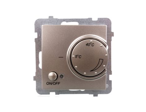 AS Regulator temperatury /czujnik podłogowy/ satyna light RTP-1G/m/45