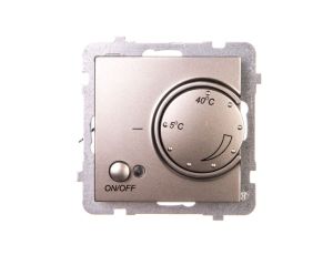 AS Regulator temperatury /czujnik napowietrzny/ satyna light RTP-1GN/m/45