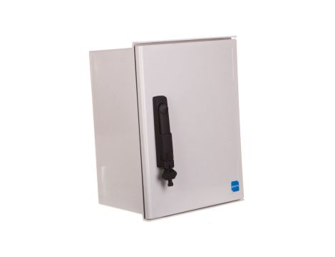 Obudowa naścienna Cubo N 300x400x200mm boki gładkie poliester trzypunktowe zamknięcie z rączką IP66 NGRP304020P3SH