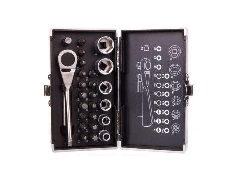 Komplet końcówek wkrętakowych i nasadek 26 elementów 57H997