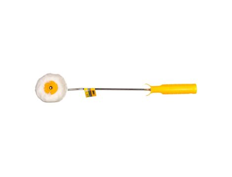Wałek do drewna rolka 10 cm średnica 30 mm uchwyt plastikowy 10x40 cm drut fi 6 mm do bejc lakierobejc impregnatów 20B581