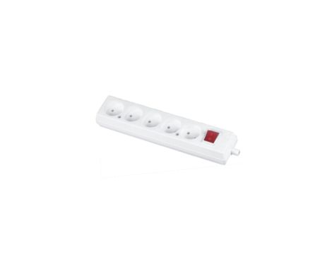 Rozgałęźnik do przedłużacza z wyłącznikiem 5-gniazd b/u 16A 2P 250V białe GN-560WS