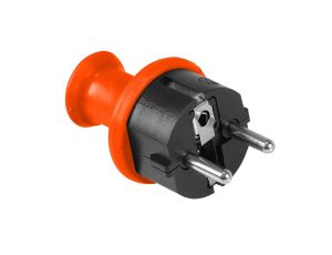 Wtyczka prosta 16A z/u Uni-Schuko 250V IP44 pomarańczowa WT-40H