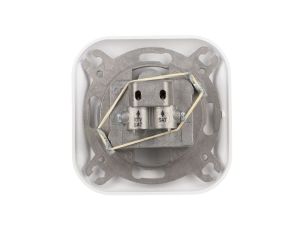 TOPAZ Gniazdo antenowe podwójne RTV/SAT białe GAPS/2-T