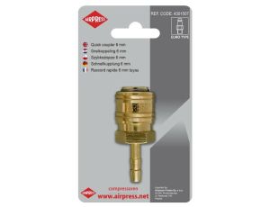 AIRPRESS.SZYBKOZŁĄCZKA NA WĄŻ 6mm