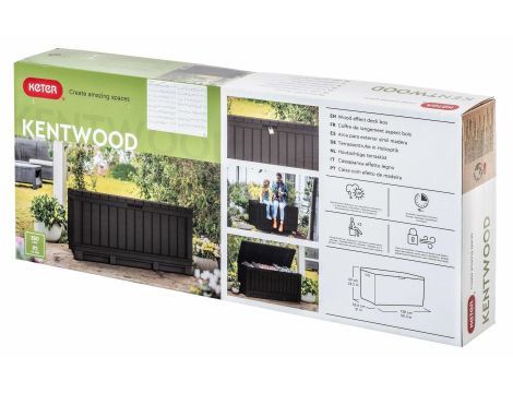 KETER SKRZYNIA OGRODOWA Kentwood 350L/ BRĄZ - 2