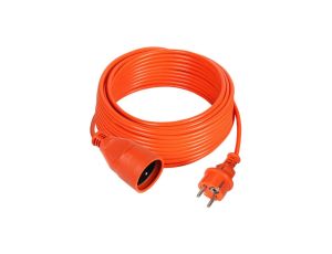 Przedłużacz ogrodowy 1-gniazdo z/u 10A 25m /H05VV-F 3x1/ pomarańczowy PS-170