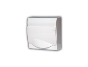 Rozdzielnica modułowa 1x6 natynkowa GREEN BOX RN 1/6 drzwi białe N+PE IP40 2351-00