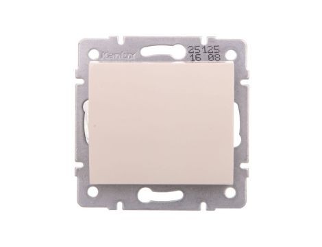 LOGI Łącznik jednobiegunowy śrubowy 10AX 250V kremowy 021000103 25125