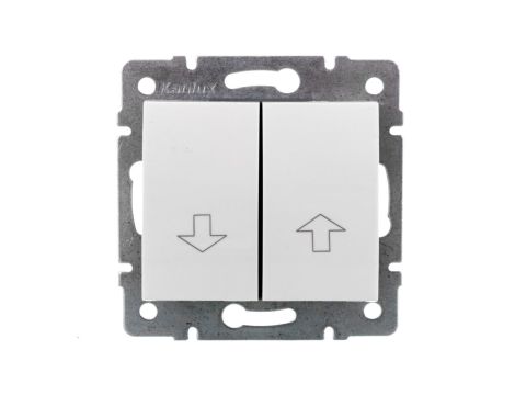 LOGI Łącznik żaluzjowy śrubowy 10AX 250V biały 021100102 25077