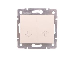 LOGI Łącznik żaluzjowy śrubowy 10AX 250V kremowy 021100103 25137