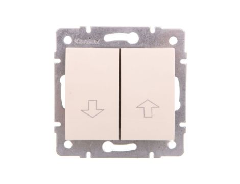 LOGI Łącznik żaluzjowy śrubowy 10AX 250V kremowy 021100103 25137