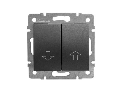 LOGI Łącznik żaluzjowy śrubowy 10AX 250V grafit 021100141 25255