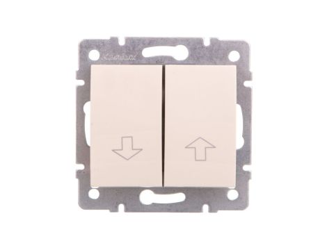 LOGI Łącznik żaluzjowy zwierny śrubowy 10AX 250V kremowy 021310103 25158