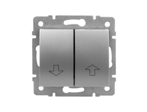 LOGI Łącznik żaluzjowy zwierny śrubowy 10AX 250V srebrny 021310143 25217
