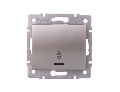 LOGI Łącznik schodowy z LED śrubowy 10AX 250V srebrny 021140143 25200