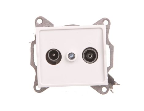 LOGI Gniazdo antenowe RTV końcowe Biały 25101