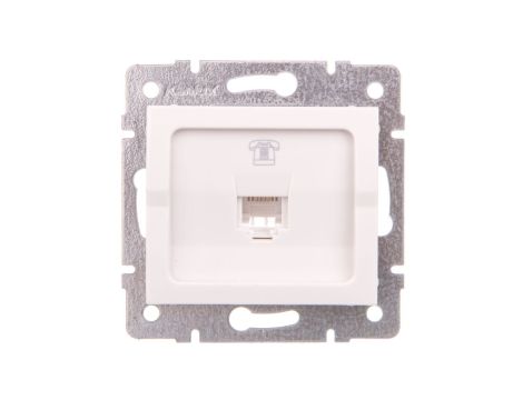 LOGI Gniazdo telefoniczne 1xRJ11 Biały 25106