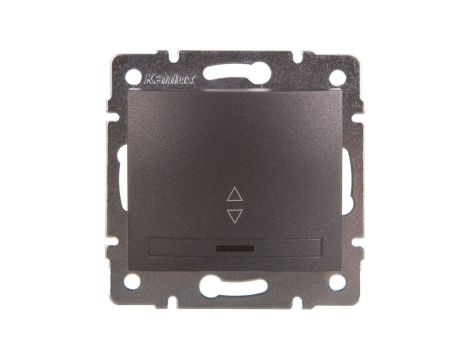 DOMO Łącznik schodowy z LED szybkozłączka 10AX 250V grafit 011140241 24904