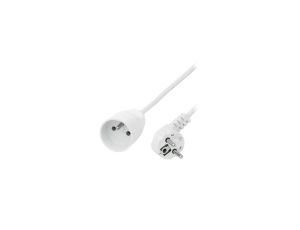 Przedłużacz 1-gniazdo z/u 10A 8m /OMY 3x1/ biały PS-171