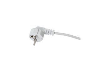 Przewód przyłączeniowy z wtyczką WJ-22 z/u Uni-Schuko 1,5m H03VV-F 3x1 biały