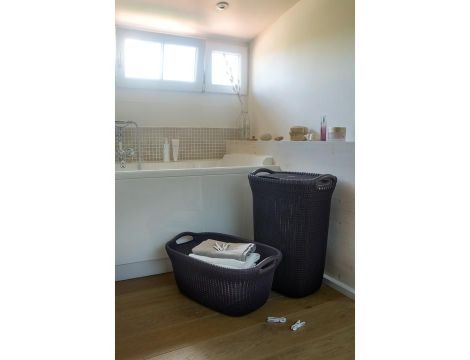 CURVER KOSZ NA BIELIZNĘ KNIT 57L  /JASNY FIOLET