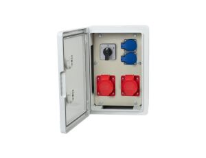 Rozdzielnica budowlana RB-250 - gniazda 16A 5p, 32A 5p, 2x230V, L/P