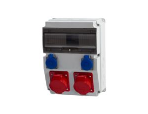 Rozdzielnica CAJA 12M - gniazda 2x32A 5p, 2x230V /12 modułów/