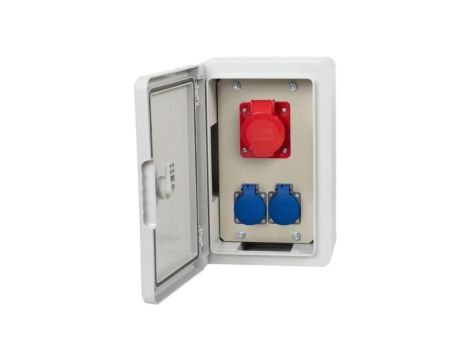 Rozdzielnica budowlana RB-200 - gniazda 32A 5p, 2x230V