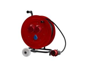 Przedłużacz siłowy na bębnie metalowym MAKARA-460 NK OW 5x2,5 2x16A 5p, 230V, wtyczka 16A 5p - 40m