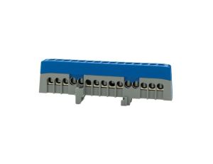 Listwa ochronna ZPI 15-modułowa (15x16mm2) IP20 AL/CU - niebieska