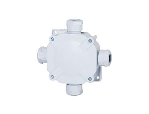 Puszka hermetyczna 27P z zaciskiem - szara IP67