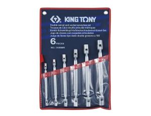 KING TONY ZESTAW KLUCZY NASADOWYCH PRZEGUBOWYCH 6cz. 8 - 19mm