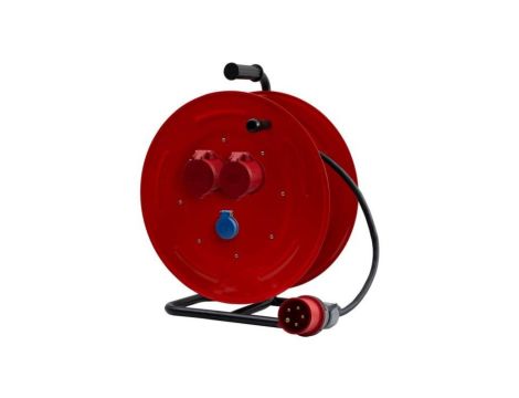 Przedłużacz siłowy na bębnie metalowym MAKARA-460 OPD 5x4 2x32A 5p, 230V, wtyczka 32A 5p - 30m
