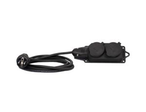 Przedłużacz listwowy gumowy 2x230V(2x2P+Z) OW (H05RR-F) 3x2,5-10m