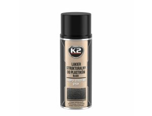 K2 CZARNY LAKIER STRUKTURALNY DO PLASTIKÓW LAKIER STRUKTURALNY BUMPER 400ML