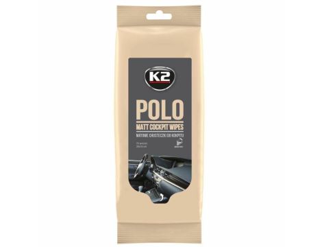 K2 CHUSTECZKI MATOWE DO KOKPITU, ZAP.  ENERGY SHOT POLO MATT WIPES 24 SZT.