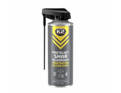 K2 SMAR SILIKONOWY BEZBARWNY DO GUM I PLASTIKÓW. SMAR SILIKONOWY BEZBARWNY 400 ML
