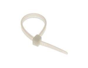 Taśma opaska kablowa 365/7,6 biała /op. 100 szt./