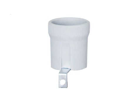 Oprawka porcelanowa E27 typ 426, 4A, 250V z uchwytem