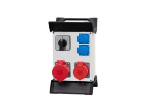 Rozdzielnica R-240 - gniazda 2x32A 5p, 2x230V, 0/1(32A) na stelażu plastikowym