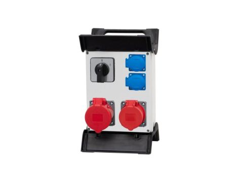 Rozdzielnica R-240 - gniazda 2x32A 5p, 2x230V, 0/1(32A) na stelażu plastikowym
